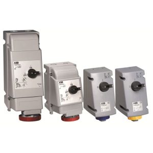 ABB - Sockets with interlocking switches for industrial use